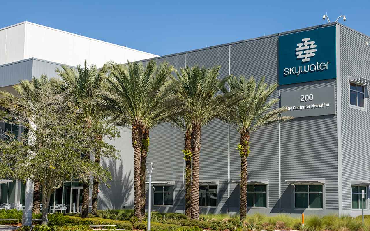 Project-1 SkyWater Technology, showcases their new semiconductor manufacturing building at NeoCity.